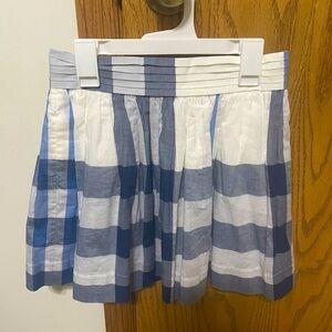 New With Tag Girls Blue & White Burberry Skirt Size 10y